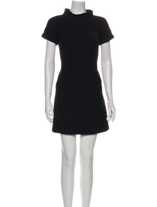 Red Valentino Mock Neck Mini Dress Red