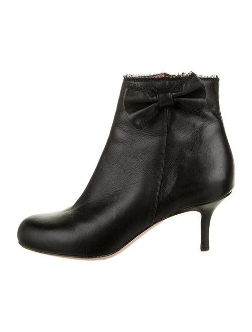 Red Valentino Leather Boots Red