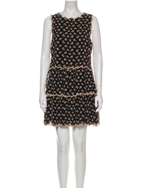 Red Valentino Silk Mini Dress Red