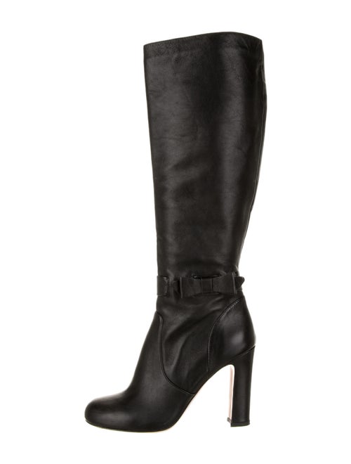 Red Valentino Betty Leather Boots Red