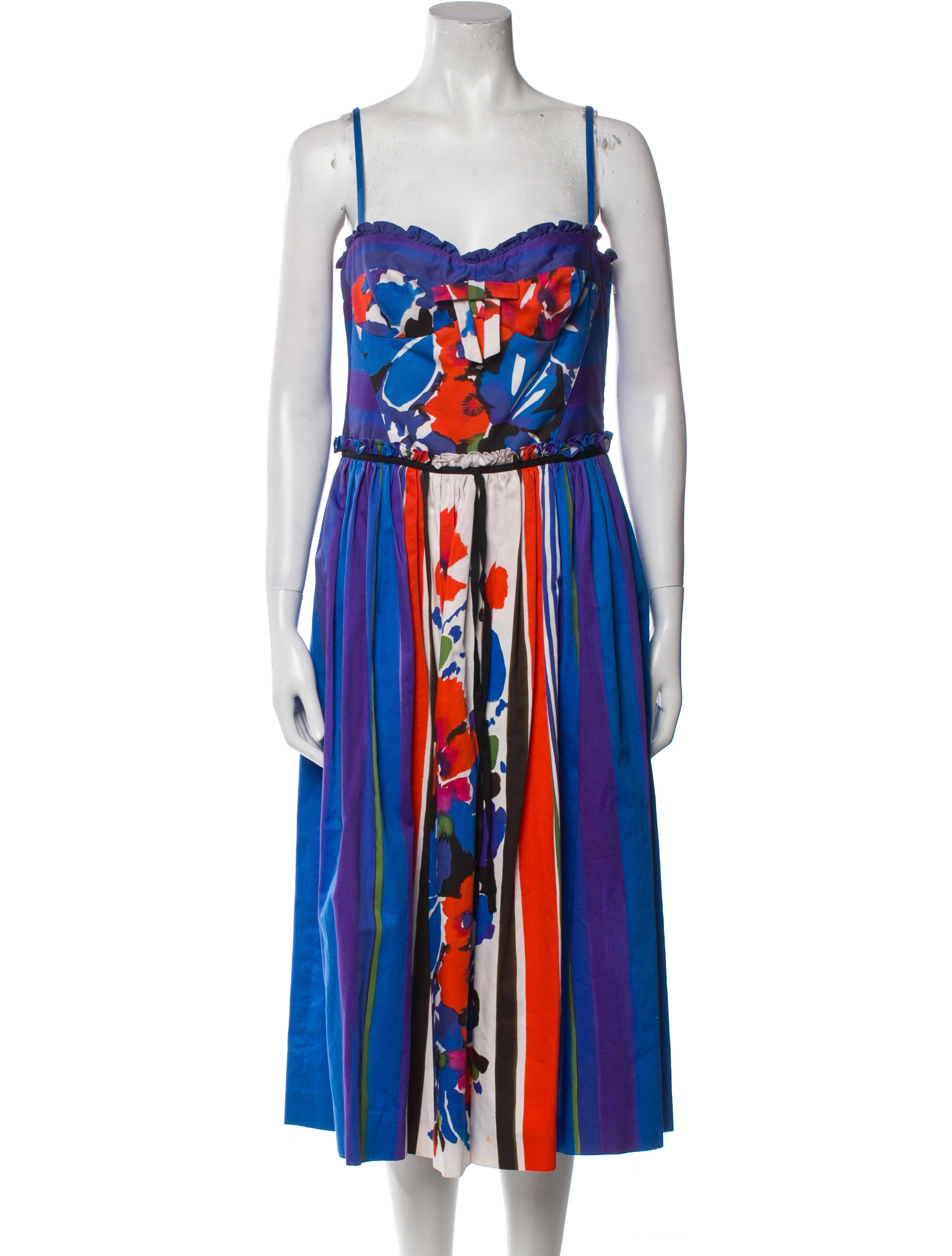 Red Valentino Printed Midi Length Dress - Blue Dresses, Clothing - WRE79133 | The RealReal Red Valentino Printed Midi Length Dress - Blue Dresses, Clothing - WRE79133 | The RealReal