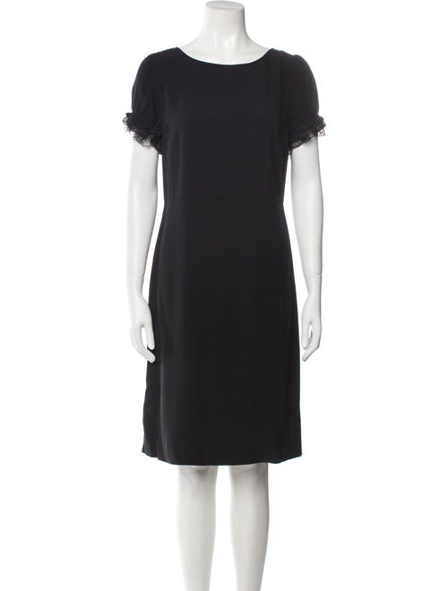 Red Valentino Scoop Neck Knee-Length Dress