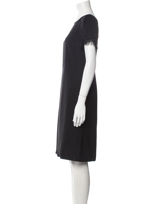 Red Valentino Scoop Neck Knee-Length Dress