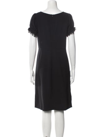 Red Valentino Scoop Neck Knee-Length Dress