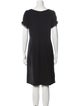 Red Valentino Scoop Neck Knee-Length Dress