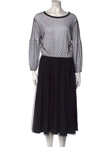 Red Valentino Dresses Polka Dot Print Long Dress XS