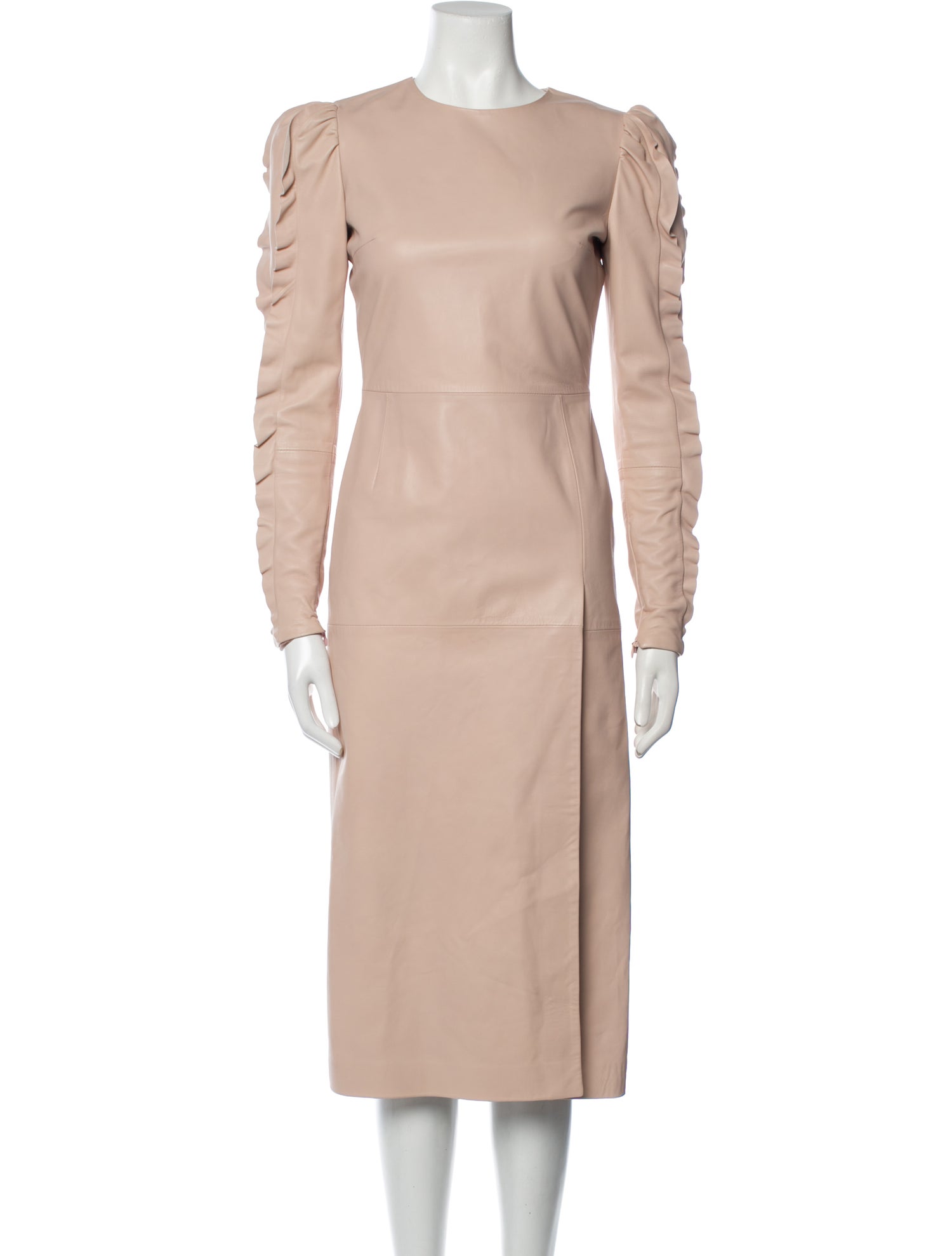 Red Valentino Lambskin Midi Length Dress