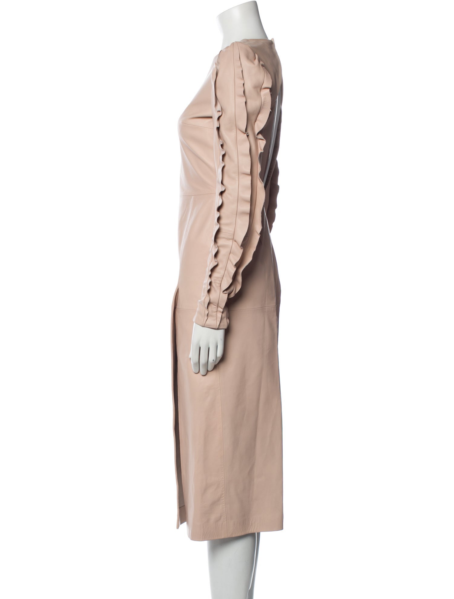 Red Valentino Lambskin Midi Length Dress