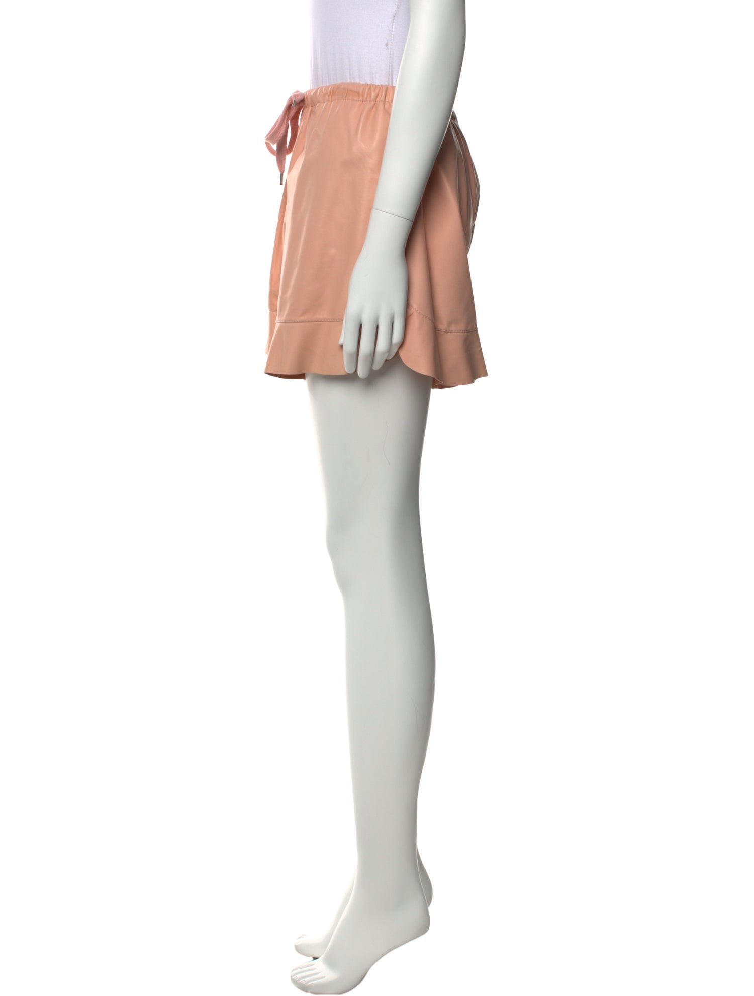 Red Valentino Lambskin Mini Shorts