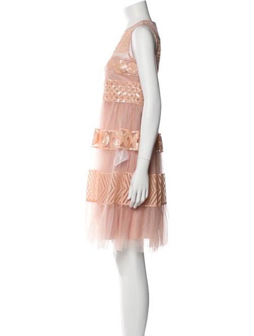 Red Valentino Lace Pattern Knee-Length Dress