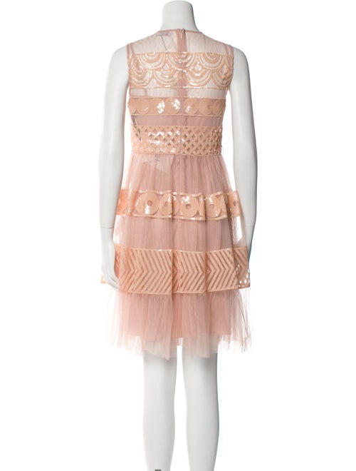 Red Valentino Lace Pattern Knee-Length Dress