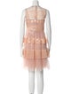 Red Valentino Lace Pattern Knee-Length Dress