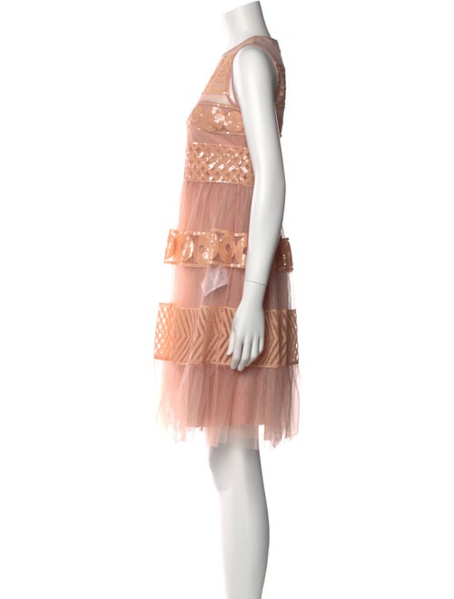 Red Valentino Lace Pattern Knee-Length Dress