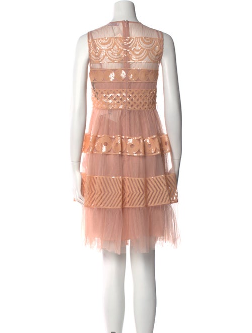 Red Valentino Lace Pattern Knee-Length Dress