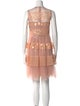 Red Valentino Lace Pattern Knee-Length Dress