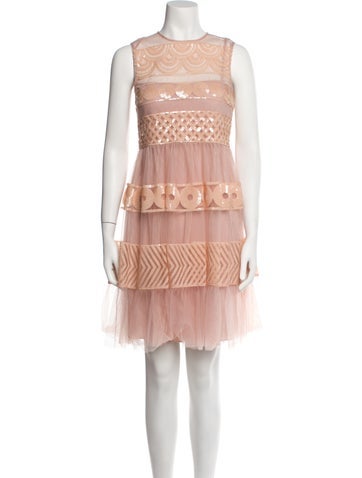 Red Valentino Dresses Crew Neck Knee-Length Dress US 2 | XS