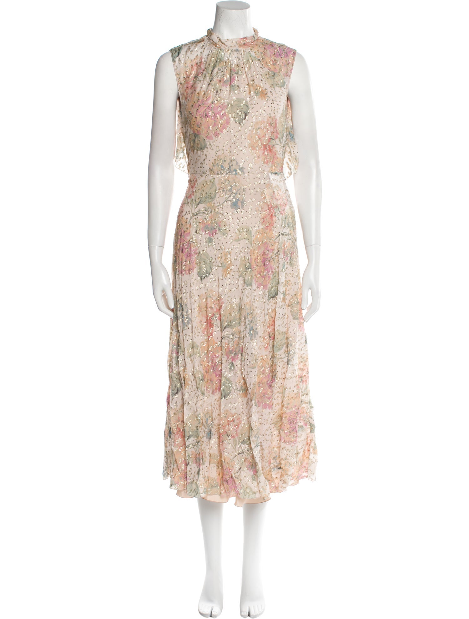 Red Valentino Floral Print Long Dress w/ Tags