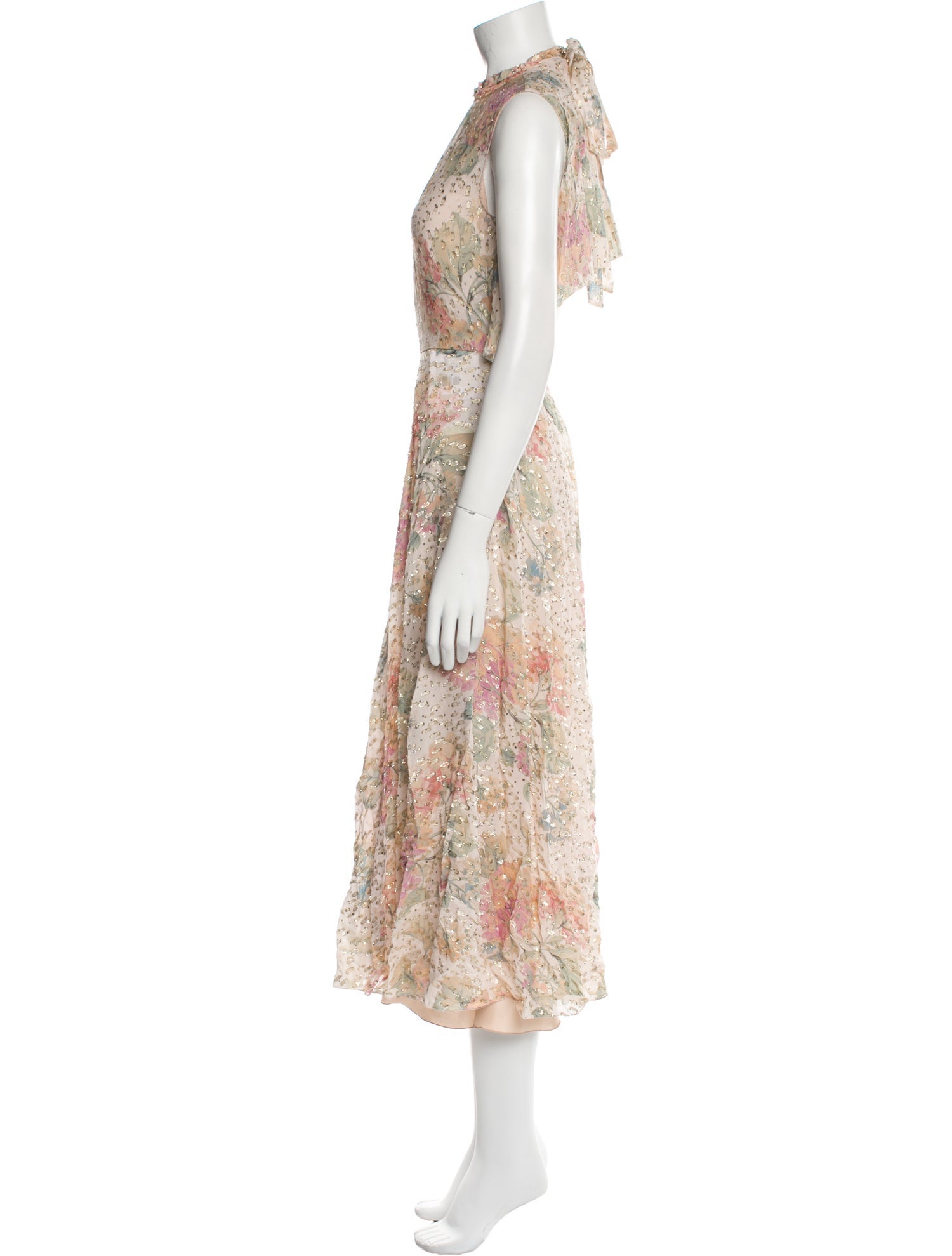Red Valentino Floral Print Long Dress w/ Tags