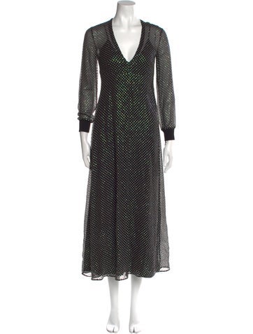 Red Valentino Dresses Polka Dot Print Long Dress US 0 | XS