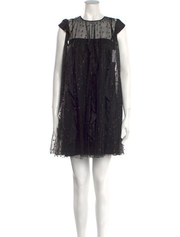 Red Valentino Dresses Crew Neck Mini Dress US 2 | XS