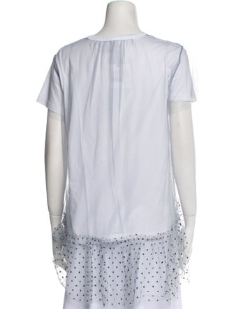 Red Valentino Printed Scoop Neck T-Shirt