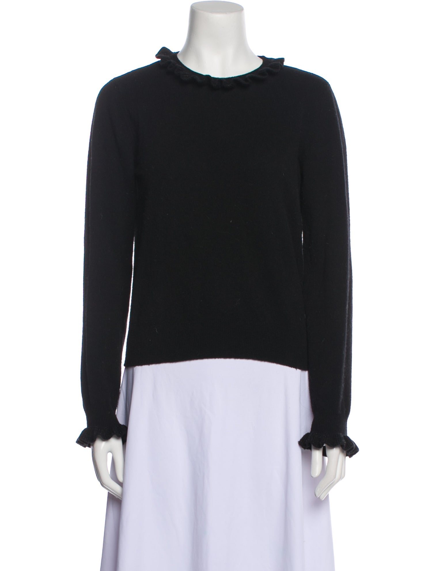 Red Valentino Virgin Wool Crew Neck Sweater