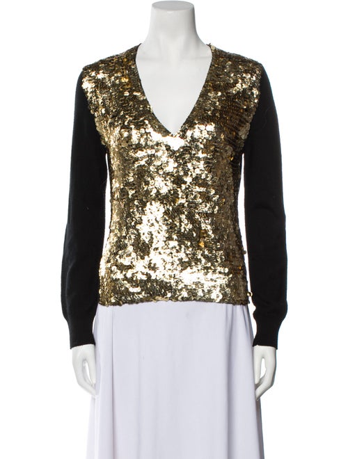 Red Valentino Wool V-Neck Sweater