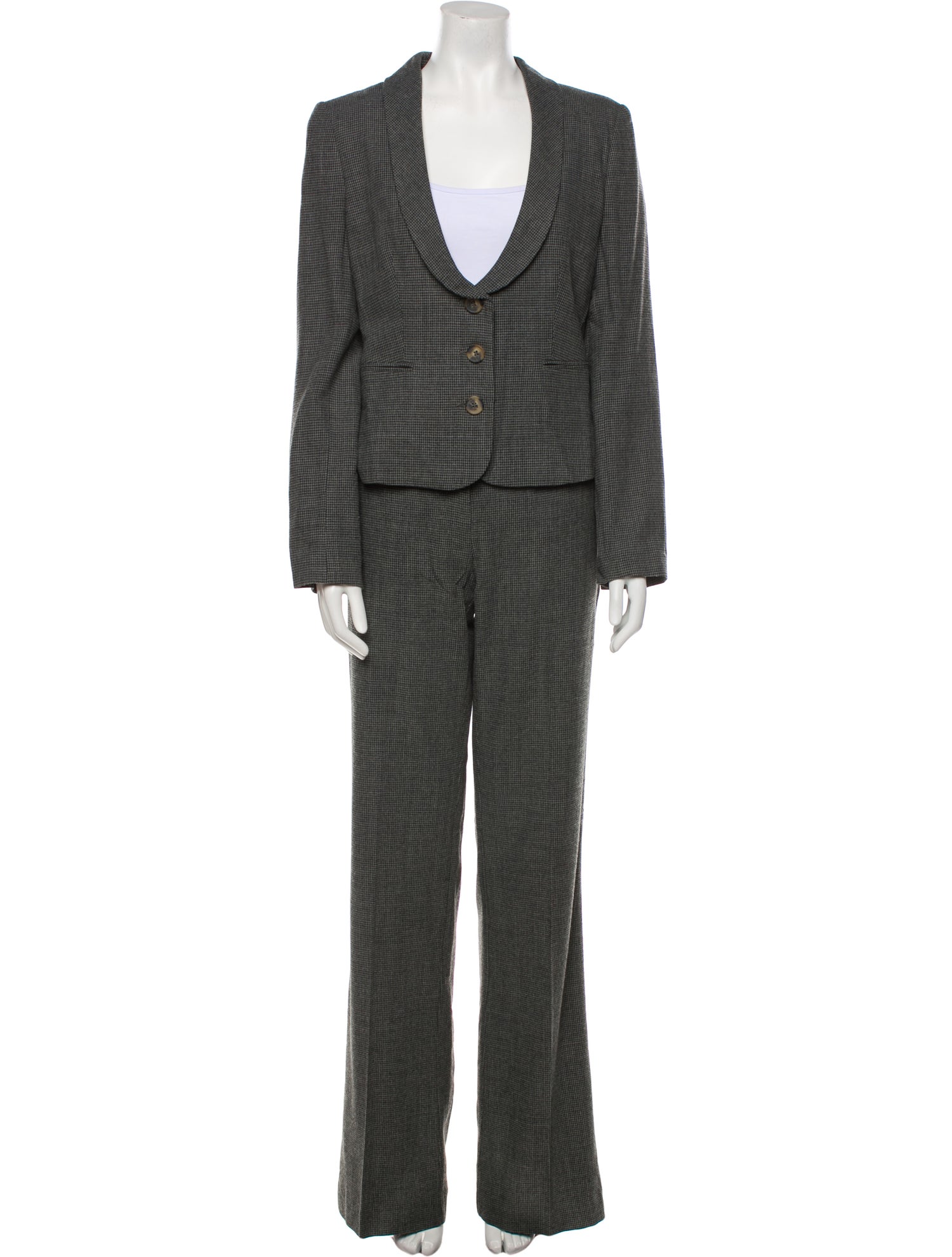 Red Valentino Plaid Print Pantsuit w/ Tags