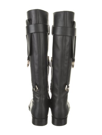 Red Valentino Leather Riding Boots