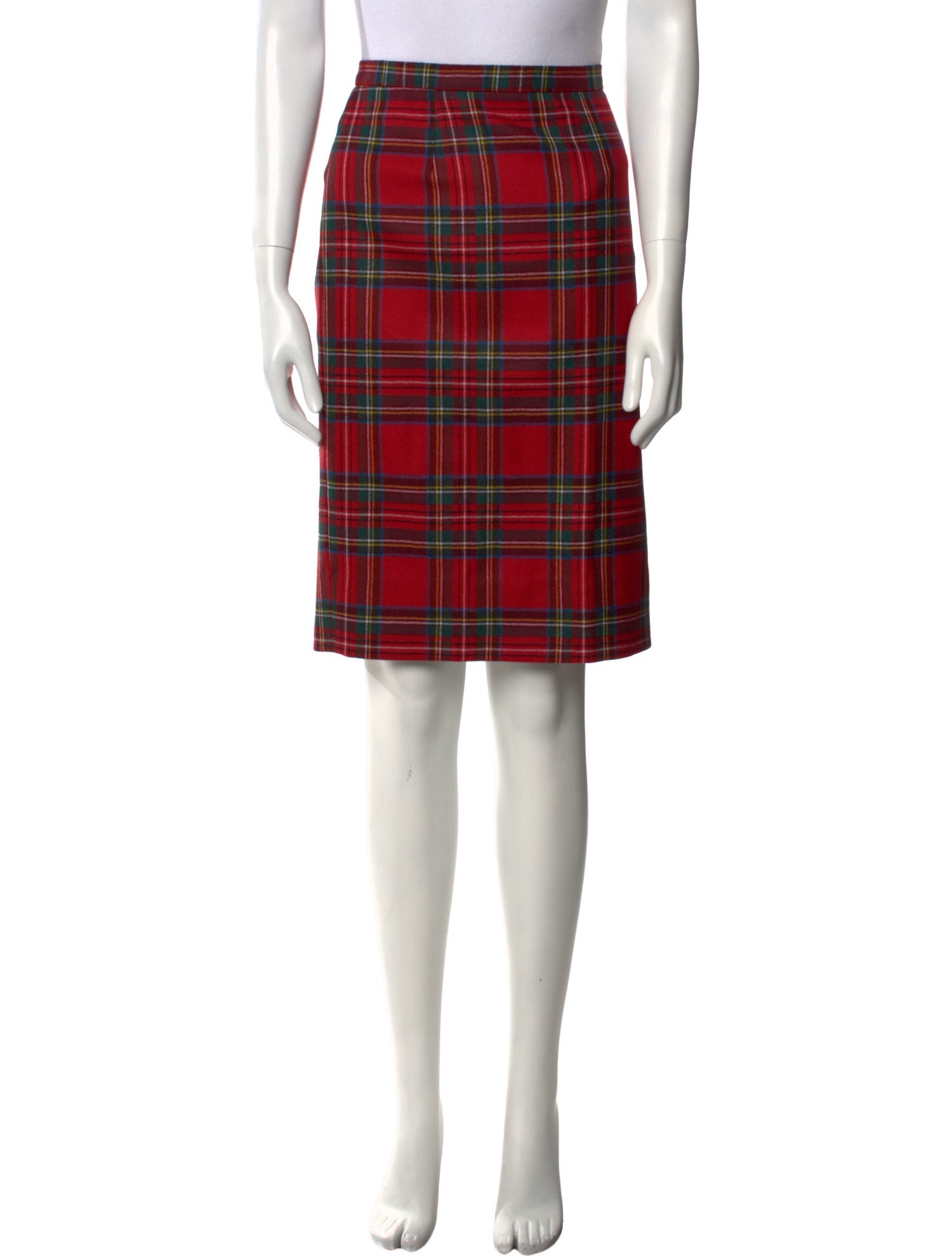 Red Valentino Virgin Wool Knee-Length Skirt
