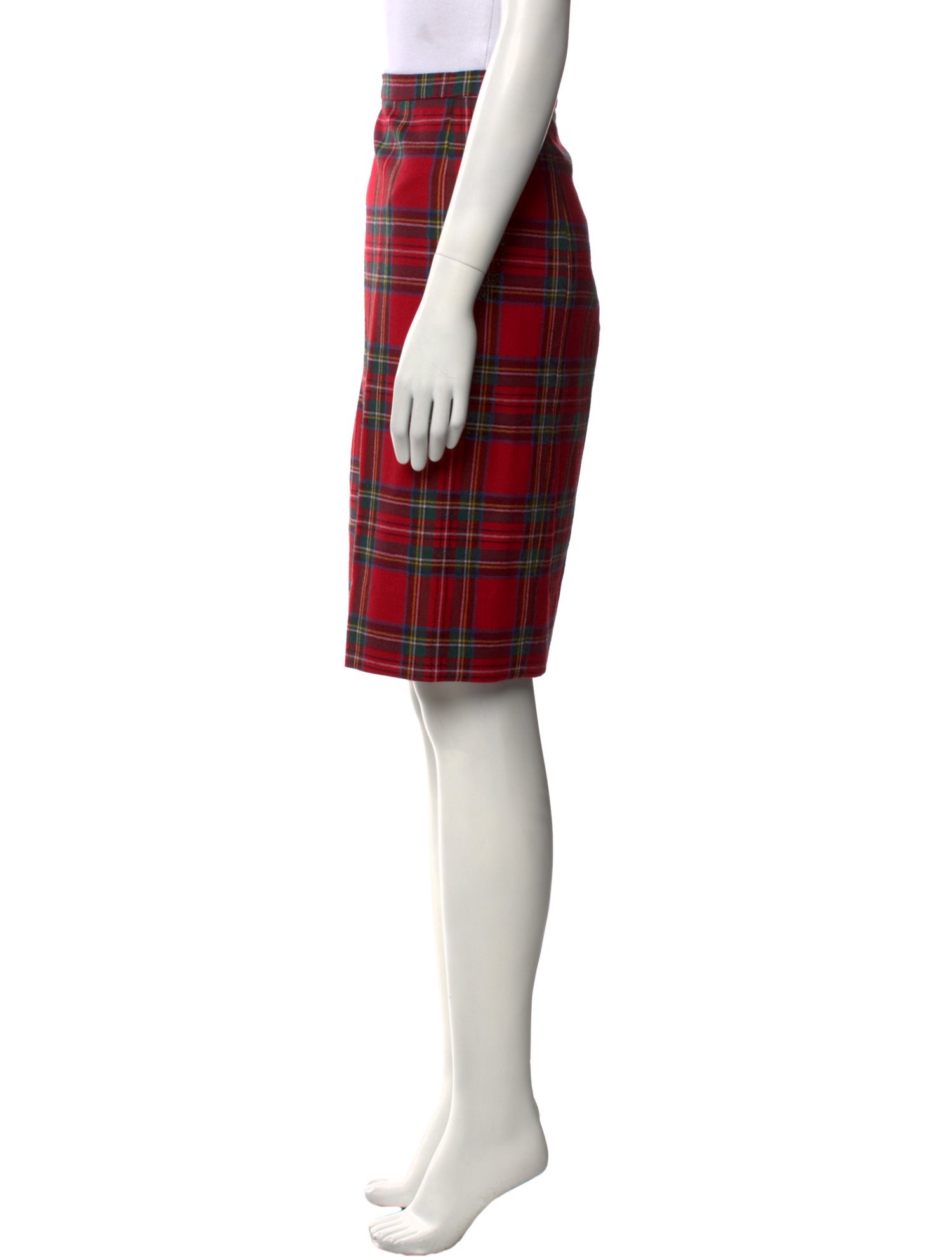Red Valentino Virgin Wool Knee-Length Skirt