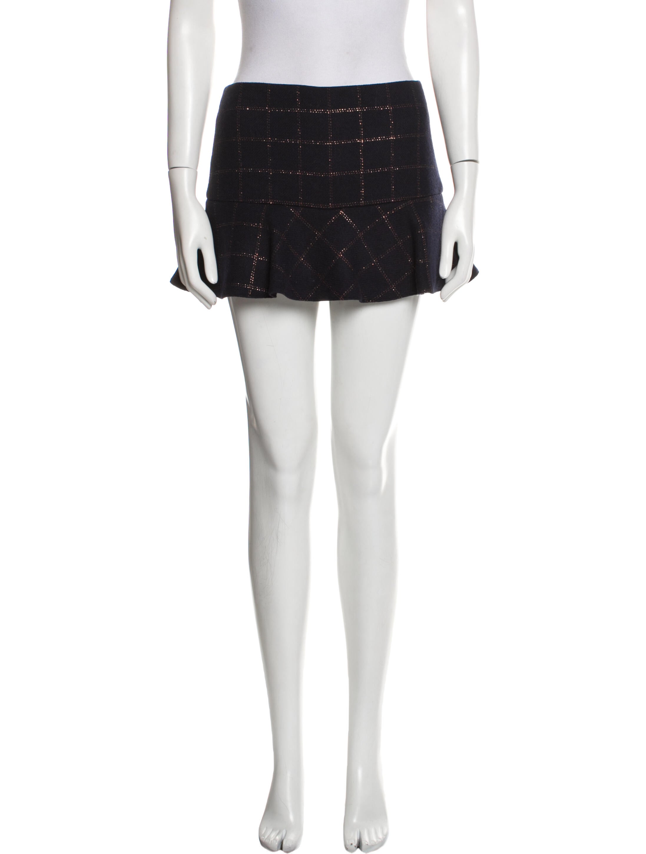 Red Valentino Wool Mini Skirt