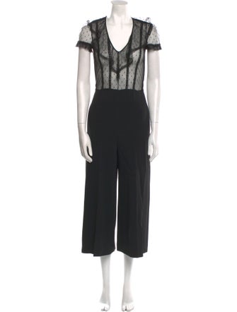 Red Valentino Scoop Neck Jumpsuit