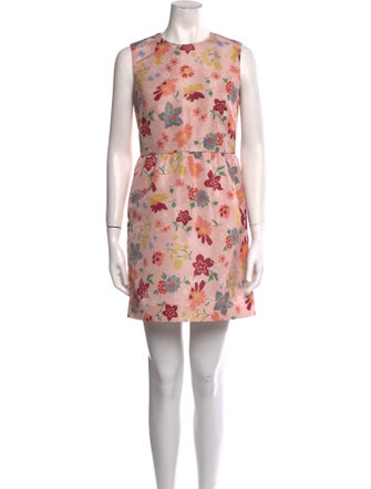 Red Valentino Floral Print Mini Dress