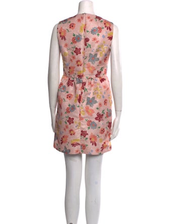 Red Valentino Floral Print Mini Dress
