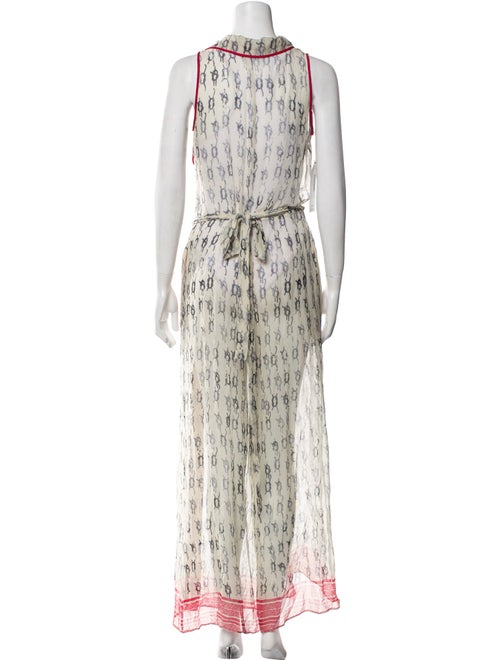 Red Valentino Printed Crew Neck Jumpsuit