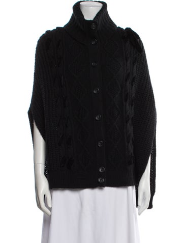 Red Valentino Knitwear Virgin Wool Mock Neck Sweater S