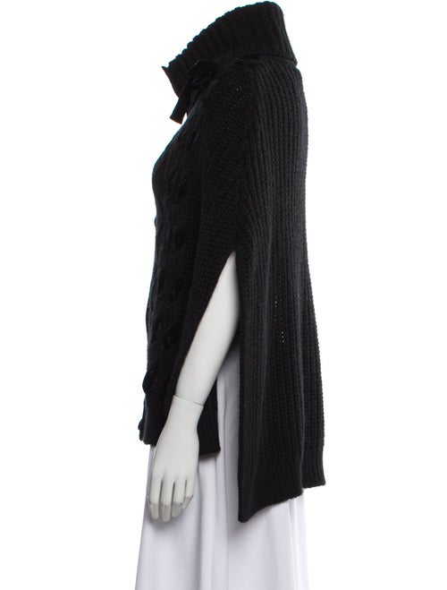 Red Valentino Virgin Wool Mock Neck Sweater