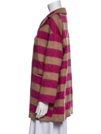 Red Valentino Wool Striped Coat