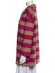 Red Valentino Wool Striped Coat