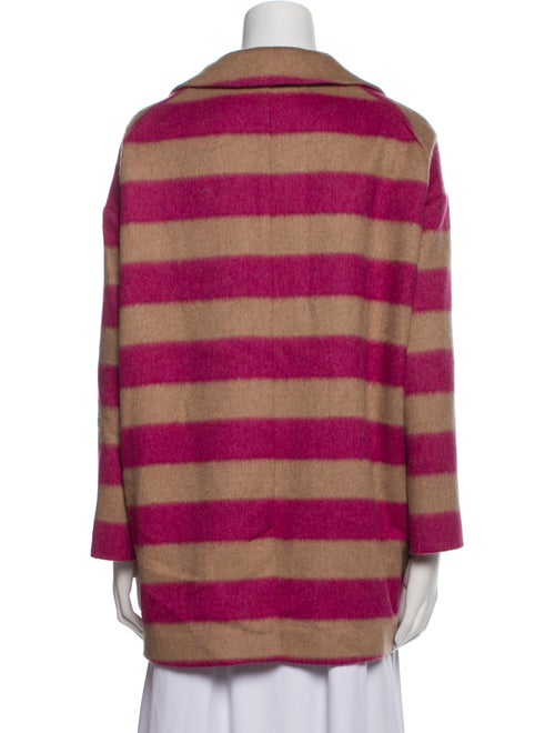 Red Valentino Wool Striped Coat