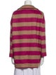 Red Valentino Wool Striped Coat