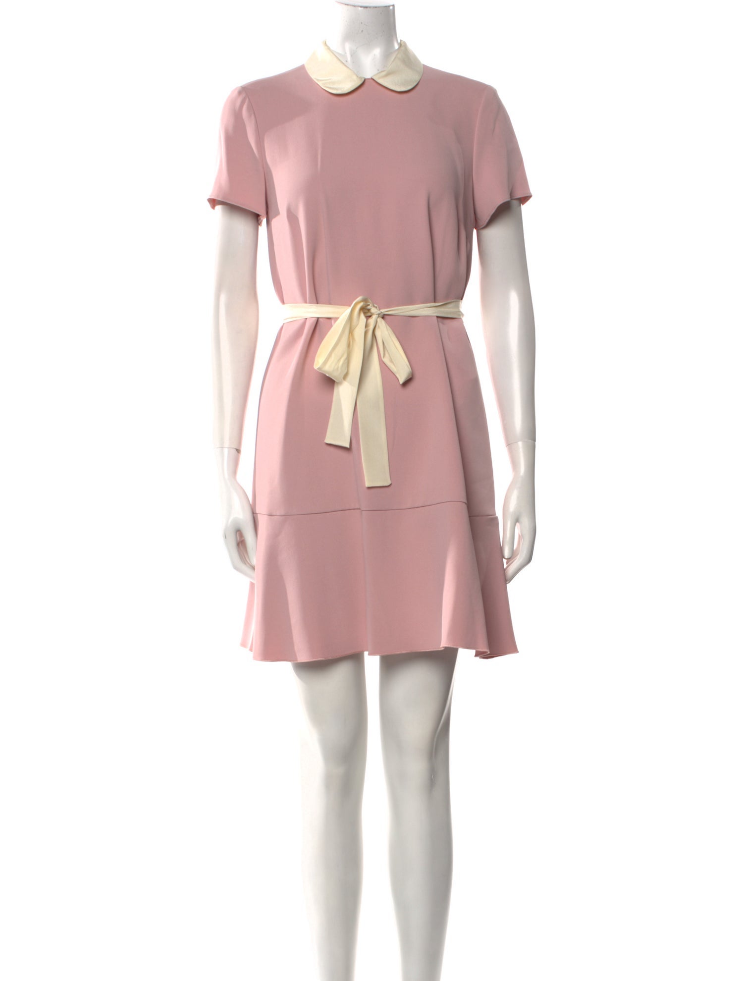 Red Valentino Mock Neck Mini Dress