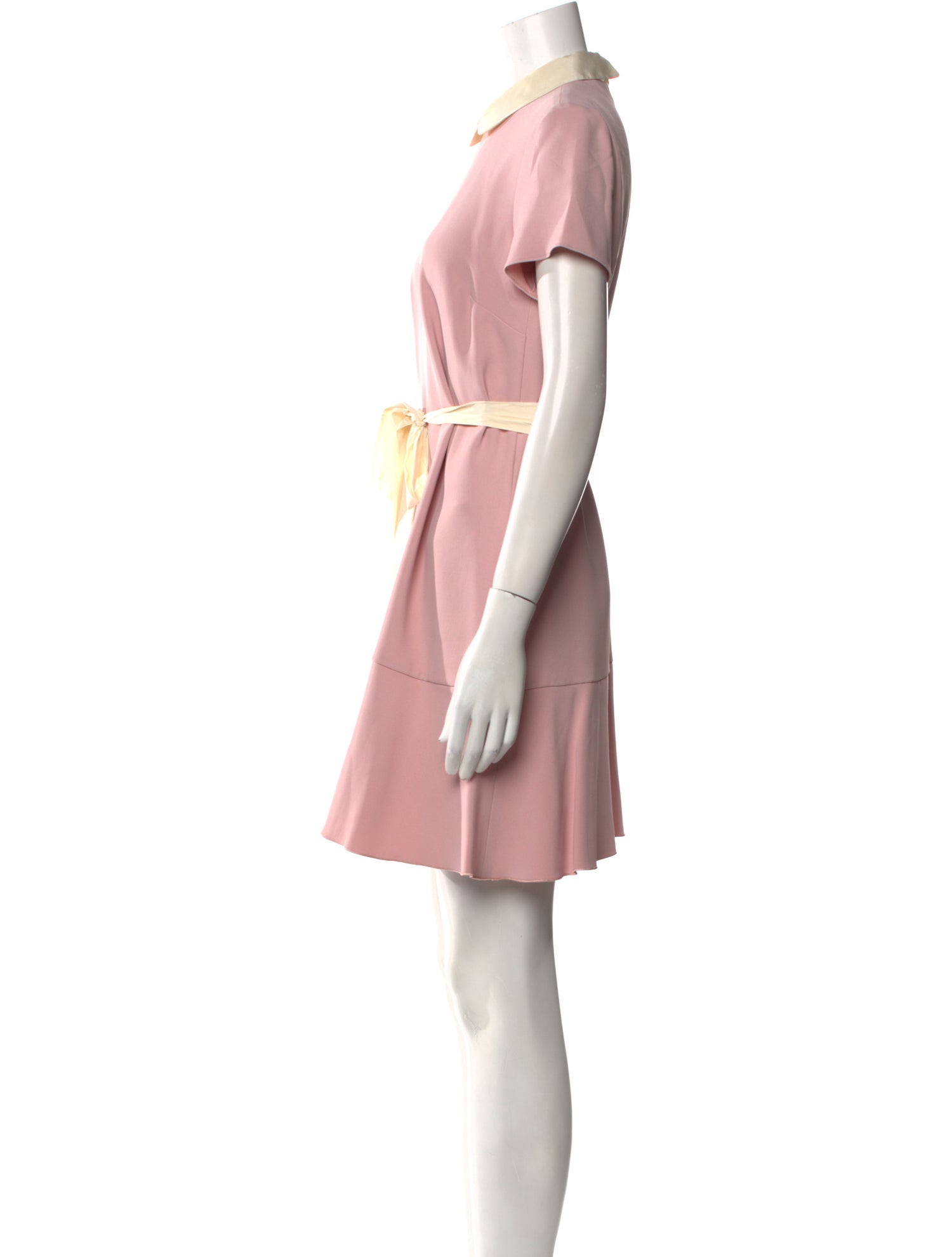 Red Valentino Mock Neck Mini Dress