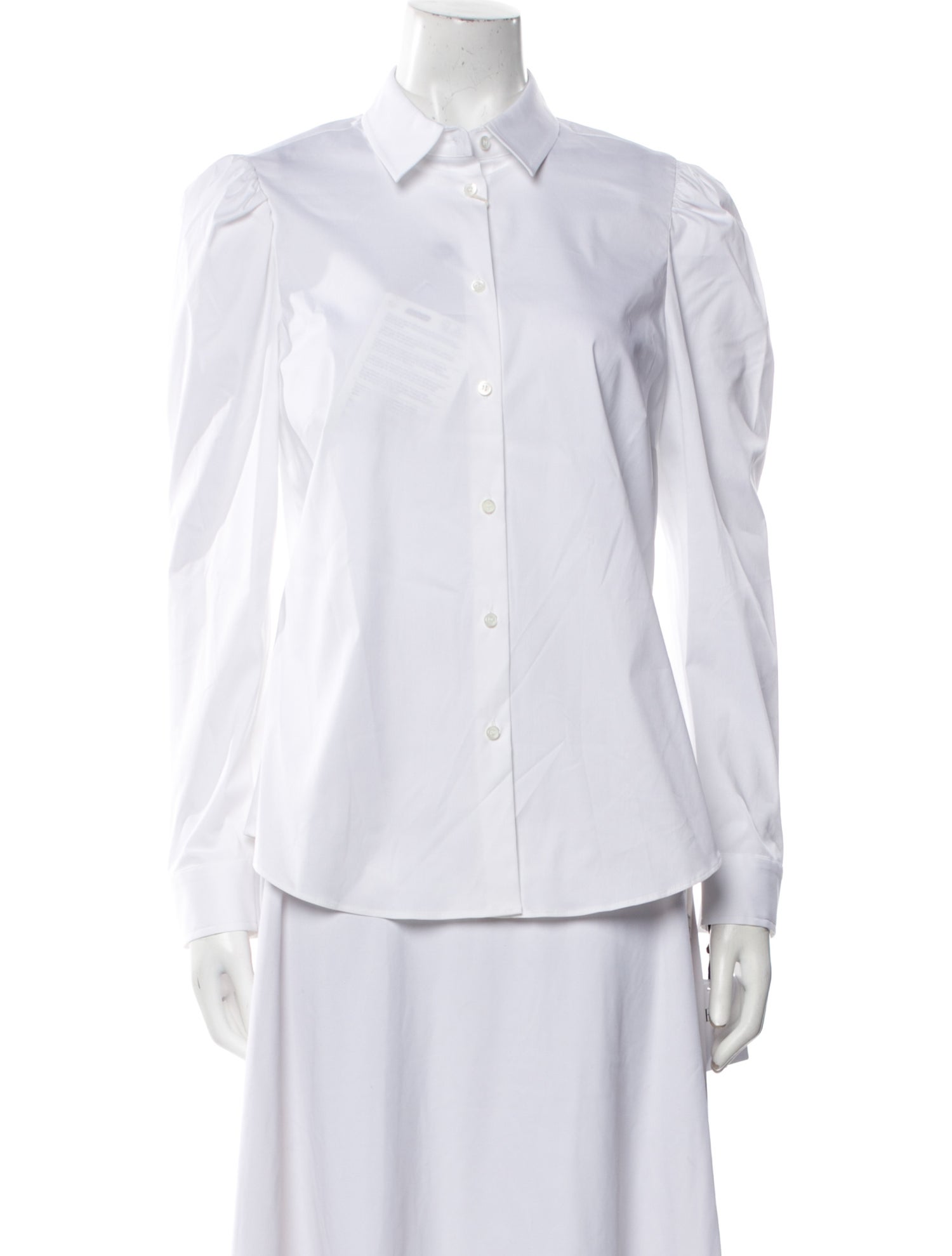 Red Valentino Long Sleeve Button-Up Top