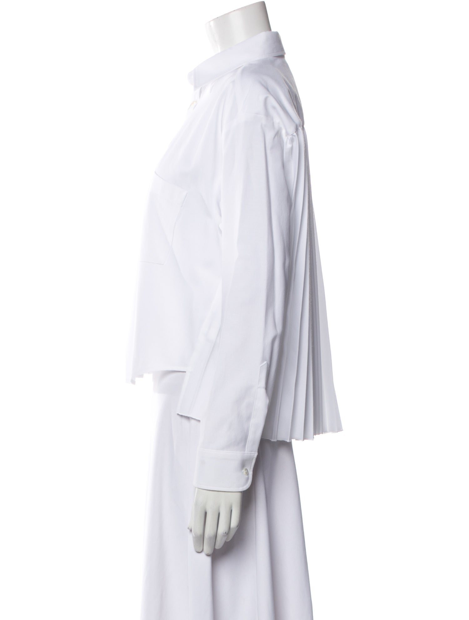 Red Valentino Long Sleeve Button-Up Top