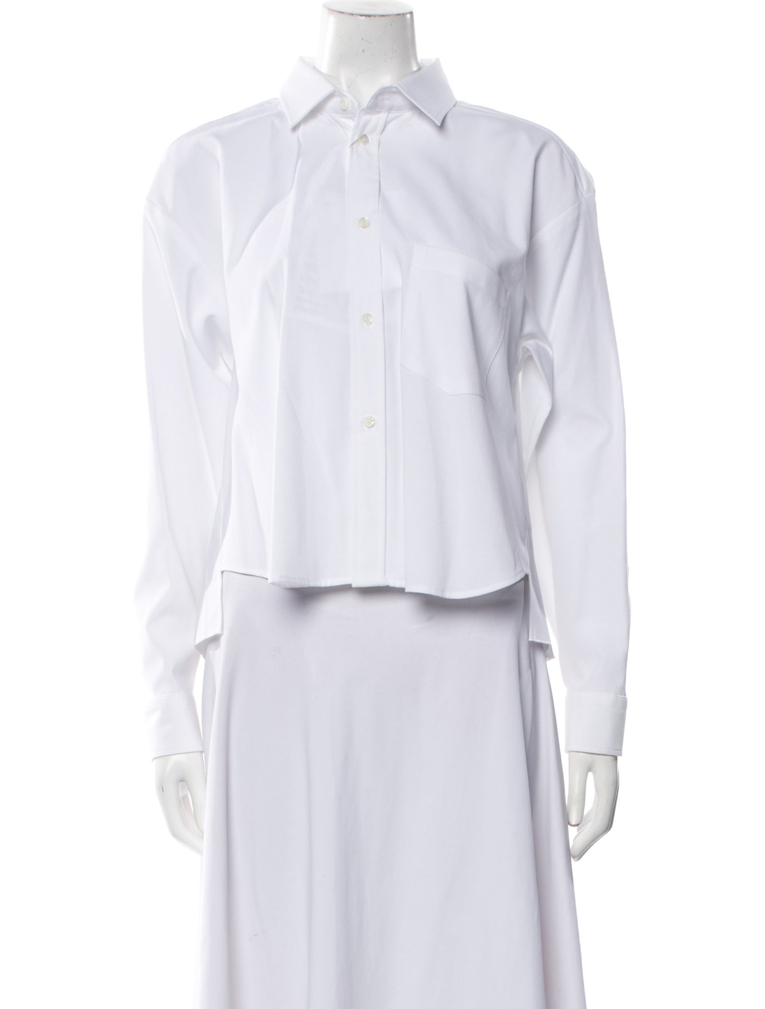 Red Valentino Long Sleeve Button-Up Top