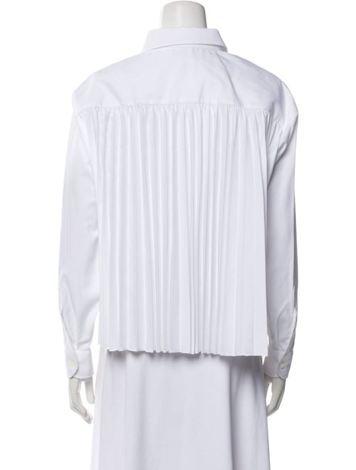 Red Valentino Long Sleeve Button-Up Top