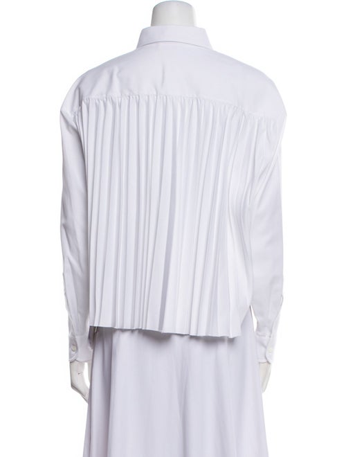 Red Valentino Long Sleeve Button-Up Top