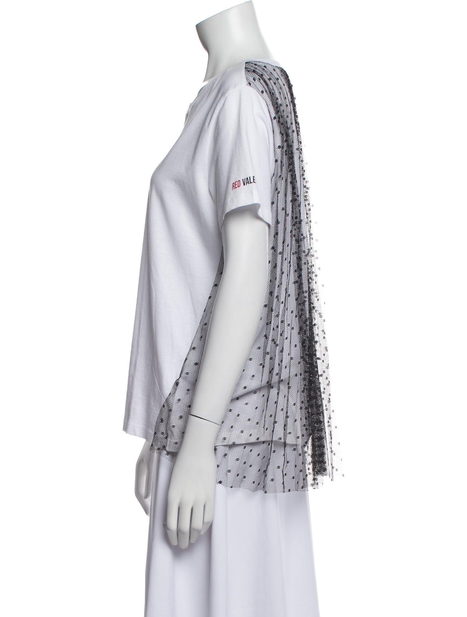 Red Valentino Scoop Neck Short Sleeve T-Shirt